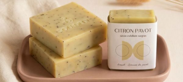 Lot de 4 - Savon Citron Pavot 110g
